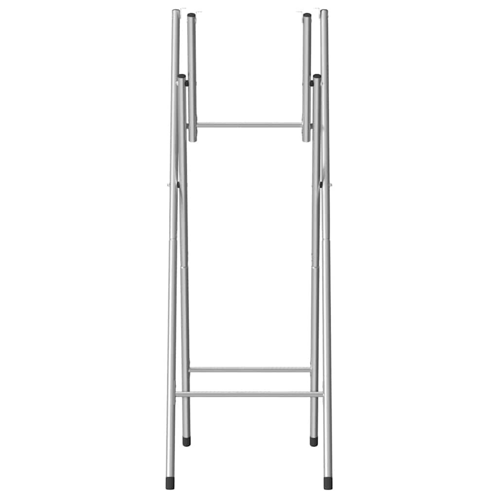 Sklopive noge za barski stol srebrne 45x53x108 cm čelične