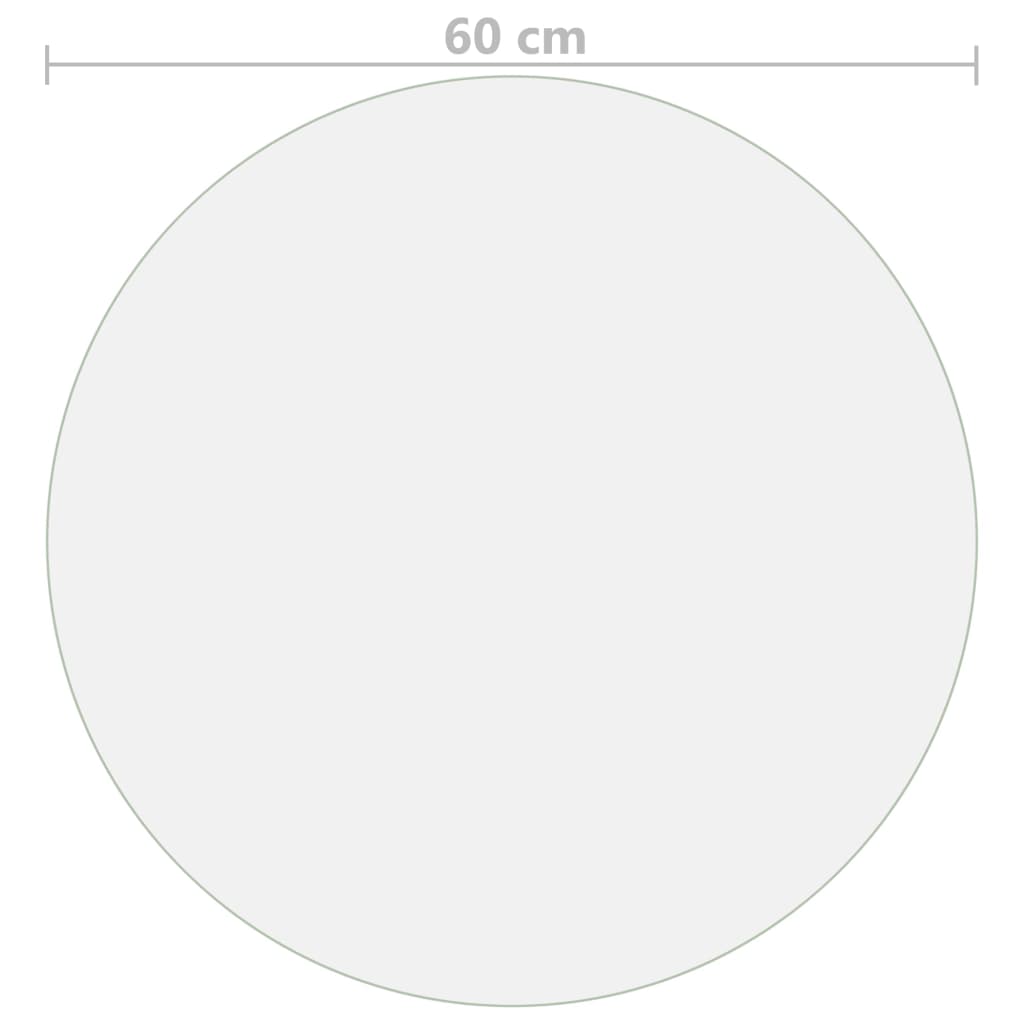 Zaštita za stol mat Ø 60 cm 1,6 mm PVC