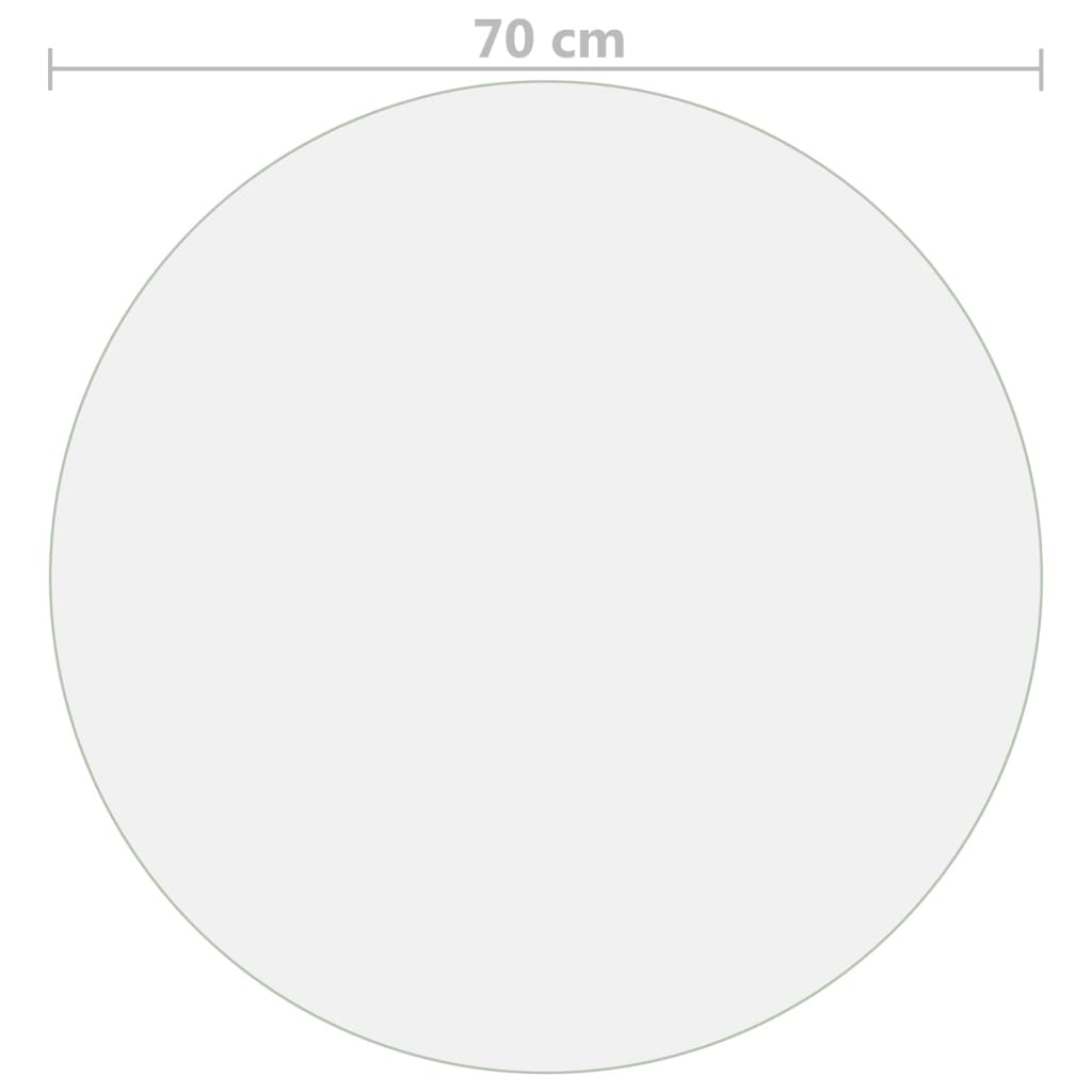 Zaštita za stol mat Ø 70 cm 1,6 mm PVC