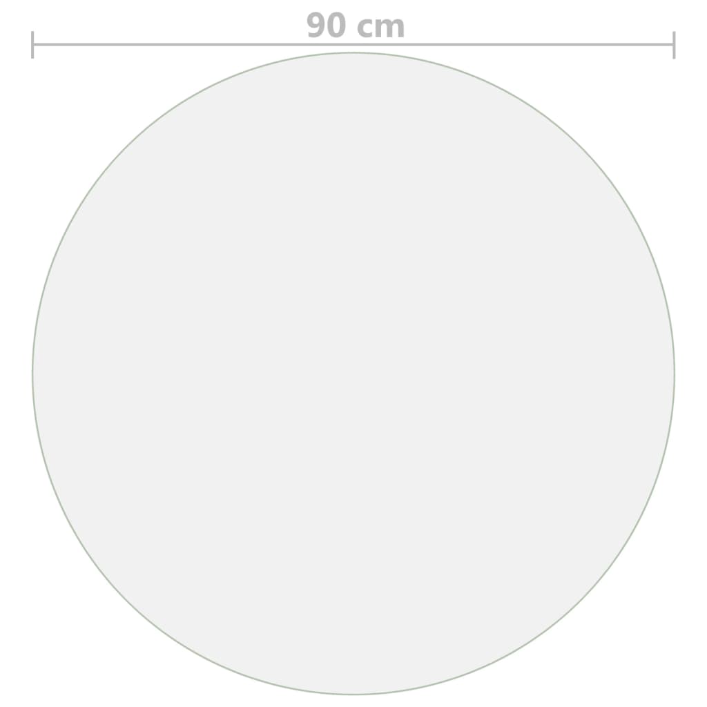 Zaštita za stol mat Ø 90 cm 2 mm PVC