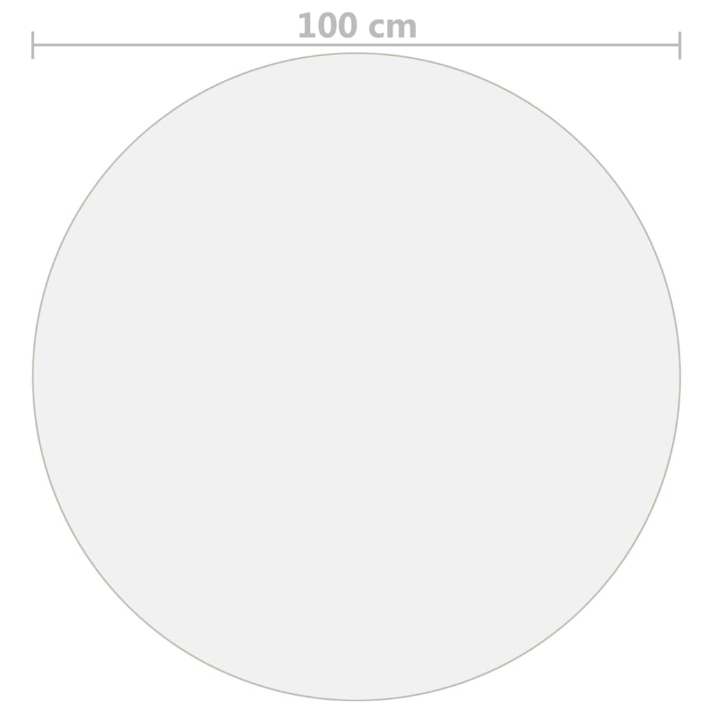 Zaštita za stol prozirna Ø 100 cm 1,6 mm PVC