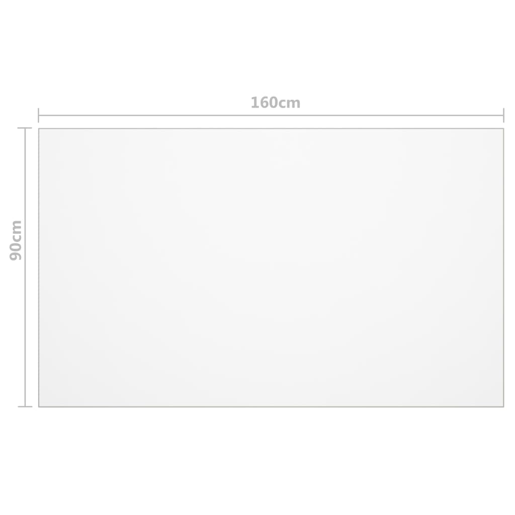 Zaštita za stol mat 160 x 90 cm 1,6 mm PVC