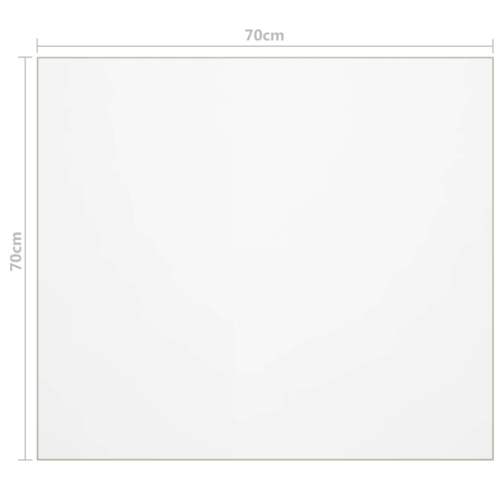 Zaštita za stol prozirna 70x70 cm 1,6 mm PVC