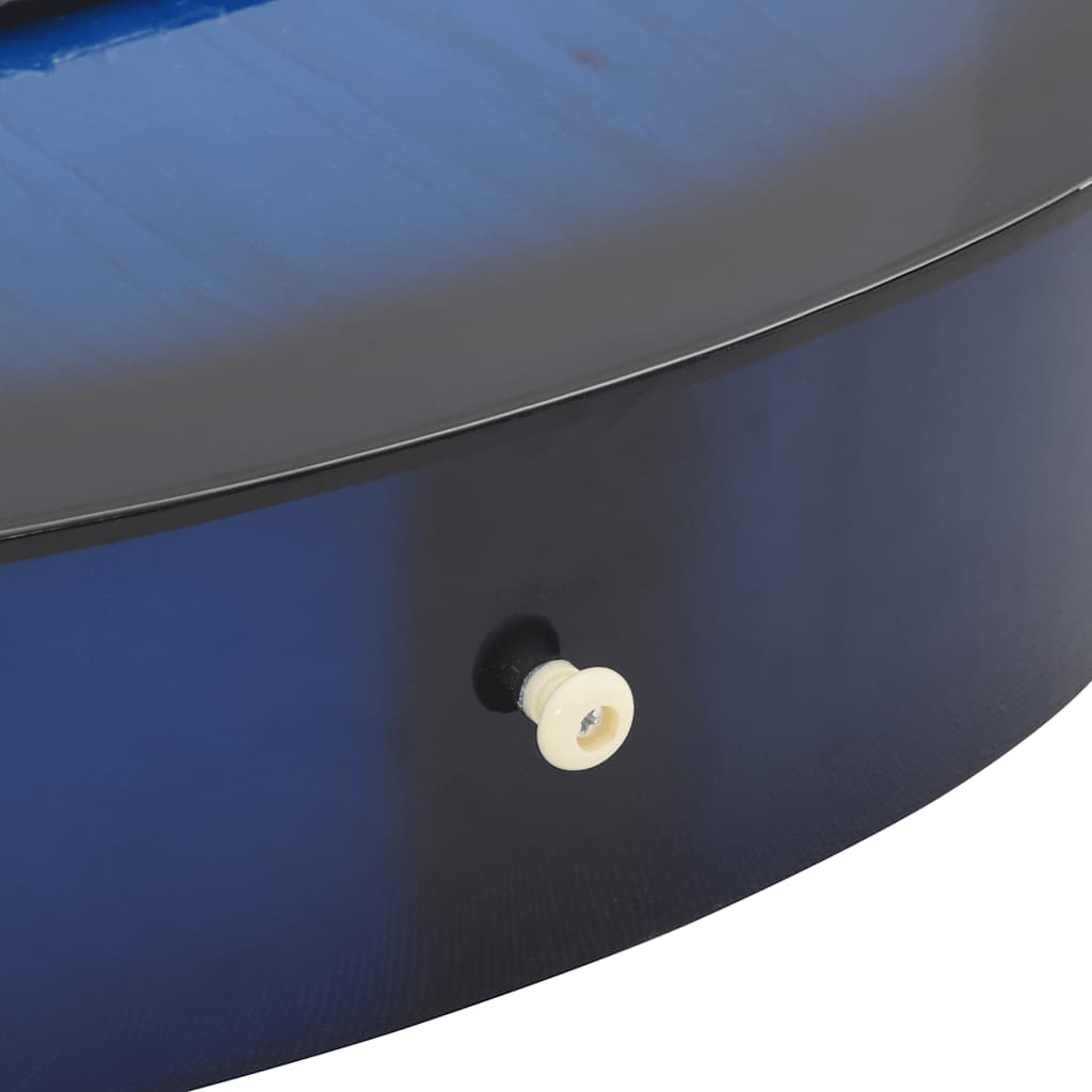 12-dijelni set klasične gitare za početnike plavi 4/4 39"
