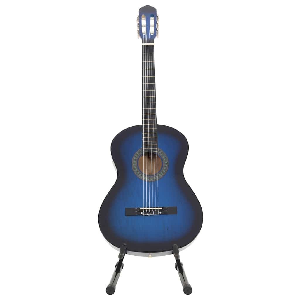 12-dijelni set klasične gitare za početnike plavi 4/4 39"