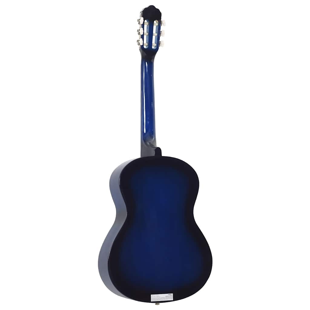 12-dijelni set klasične gitare za početnike plavi 4/4 39"