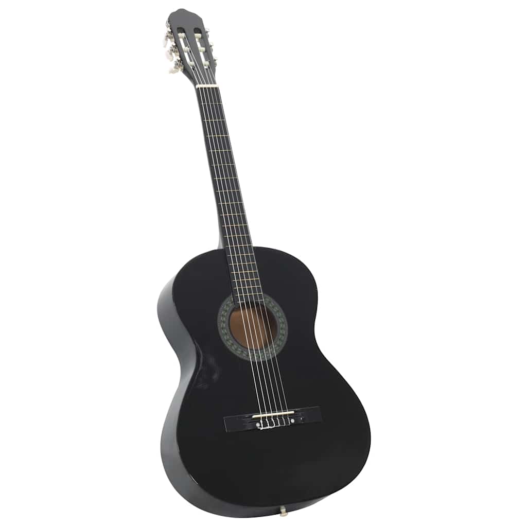 Klasična gitara za početnike crna 4/4 39" od drva lipe