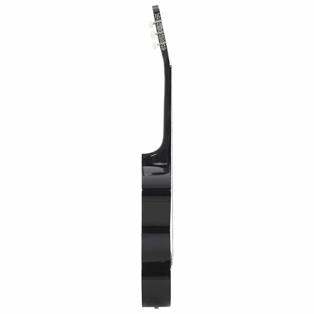Klasična gitara za početnike crna 4/4 39" od drva lipe