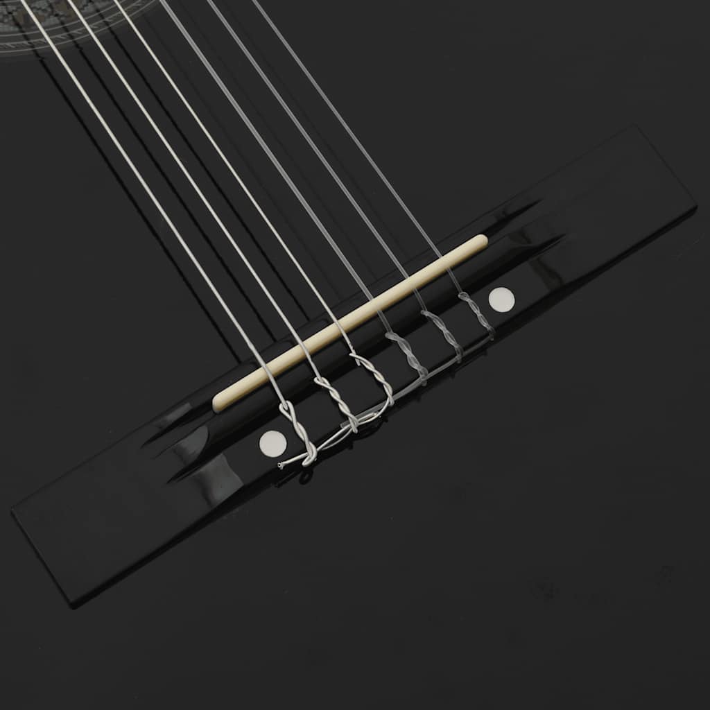 Klasična gitara za početnike crna 4/4 39" od drva lipe