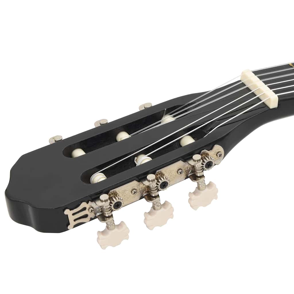 Klasična gitara za početnike crna 4/4 39" od drva lipe