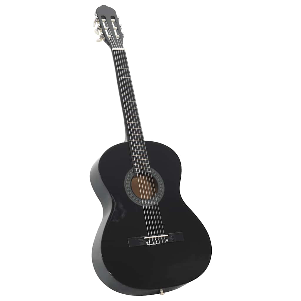 12-dijelni set klasične gitare za početnike crni 4/4 39"