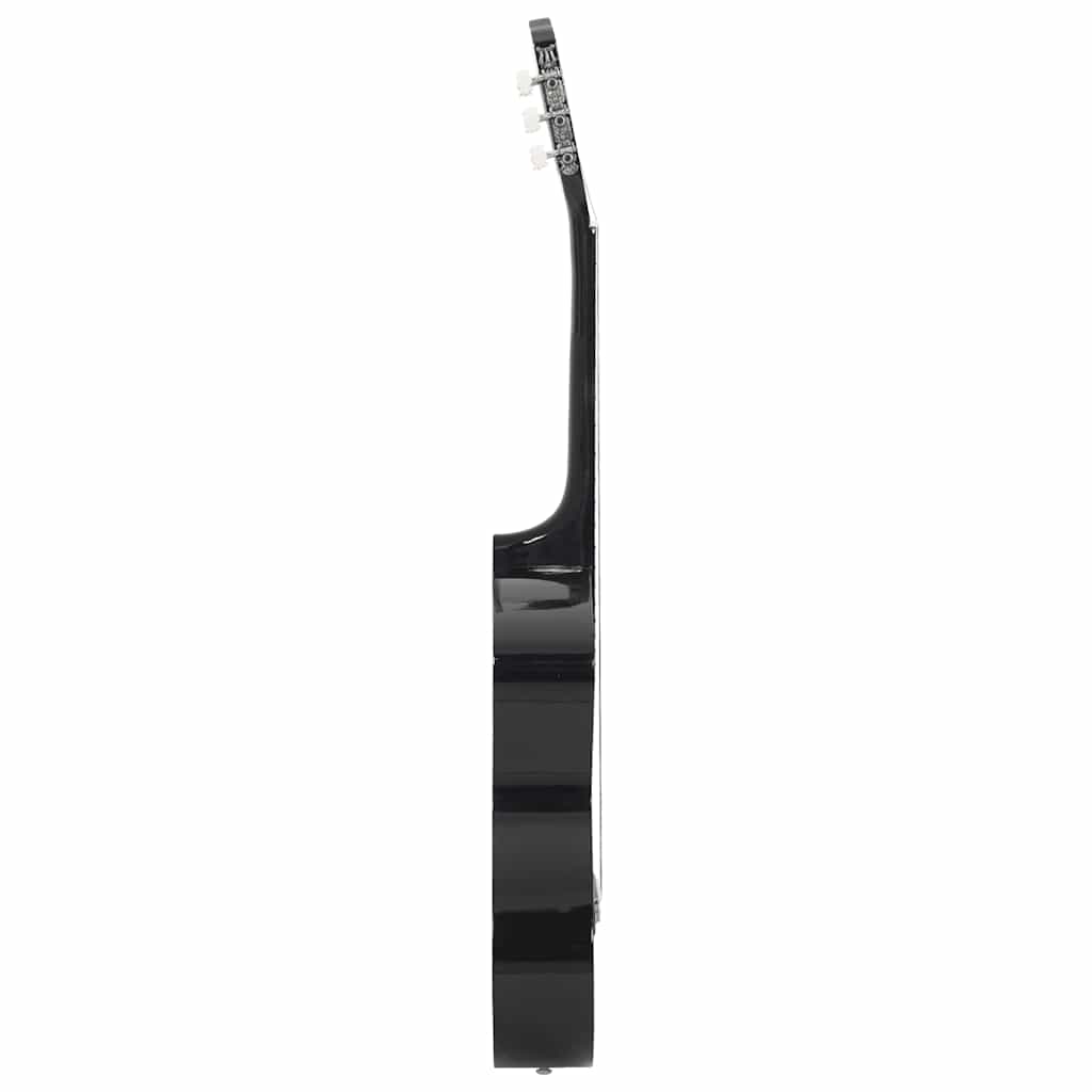 12-dijelni set klasične gitare za početnike crni 4/4 39"