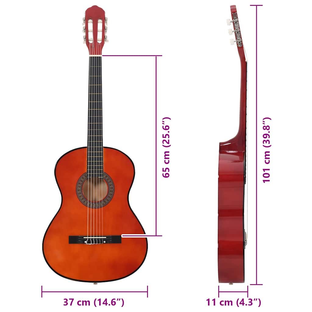 Klasična gitara za početnike 4/4 39 " od drva lipe