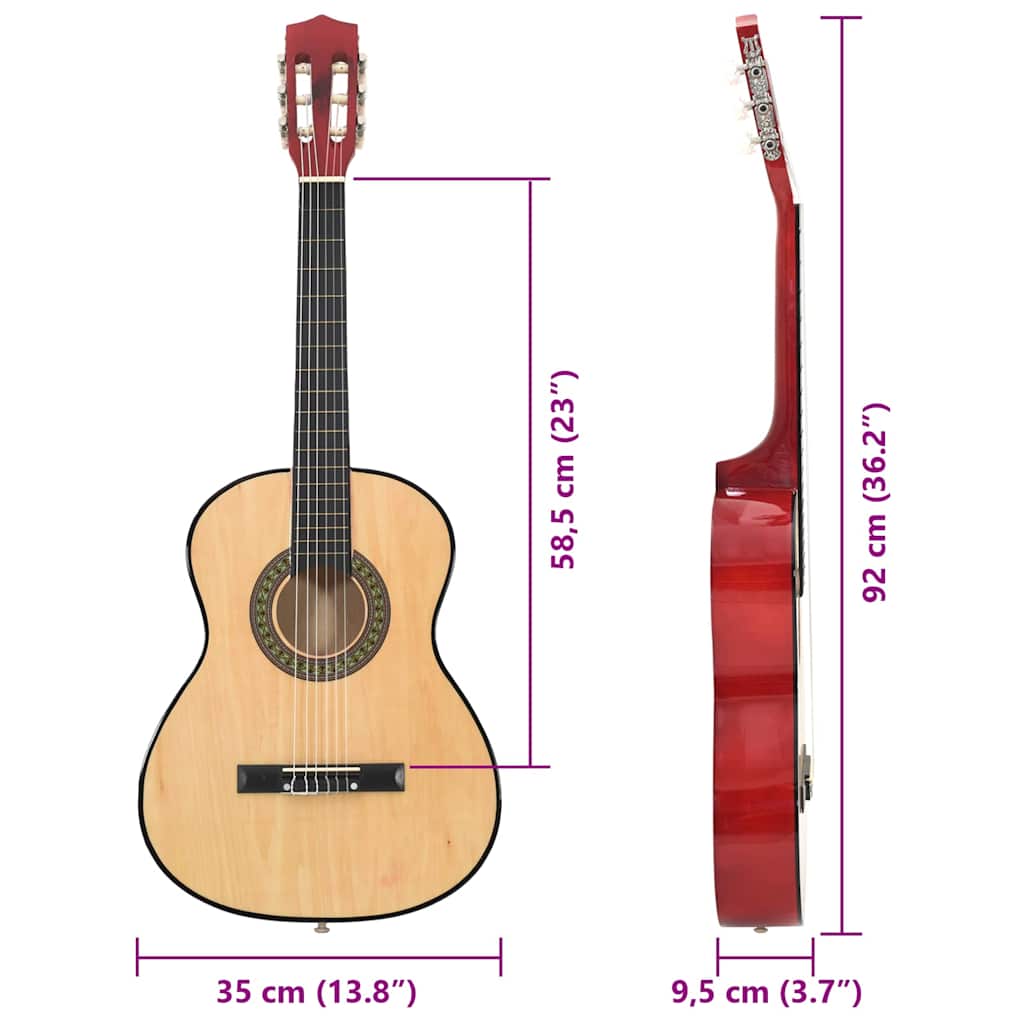 8-dijelni set klasične gitare za početnike 3/4 36 "