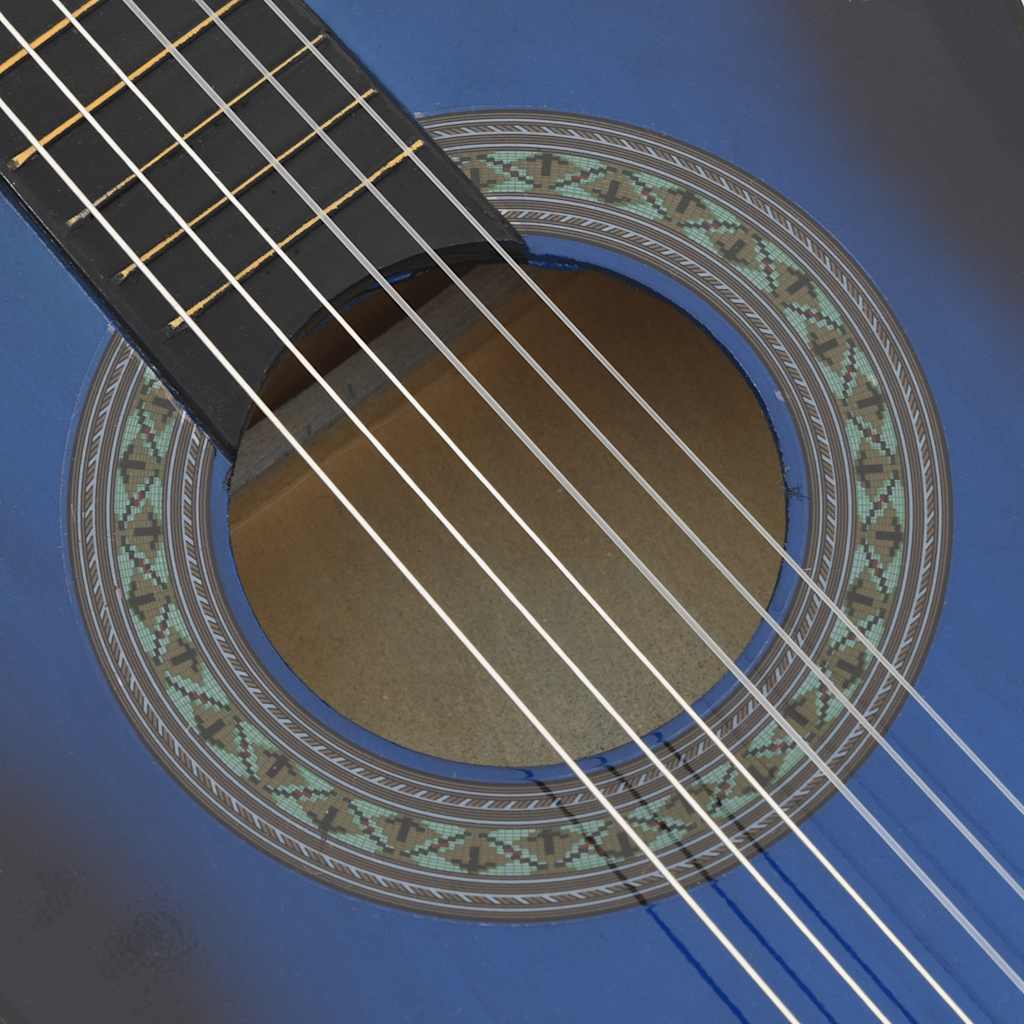 Klasična gitara za početnike i djecu plava 3/4 36"