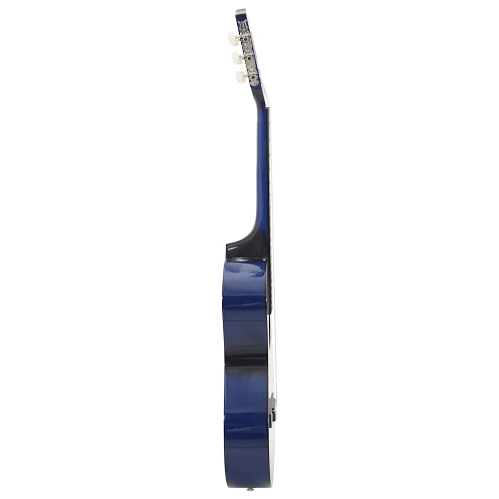 8-dijelni set klasične gitare za početnike plavi 3/4 36"