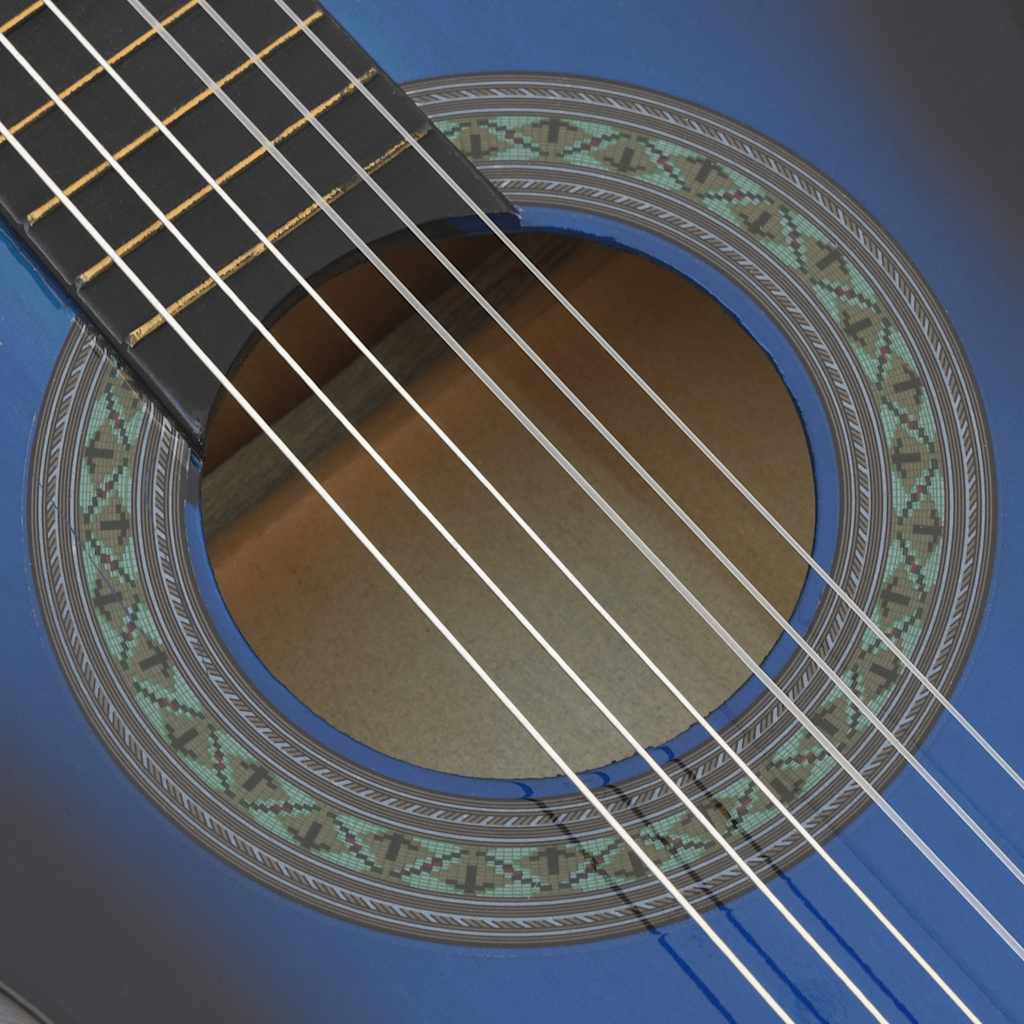 Klasična gitara za početnike i djecu plava 1/2 34"