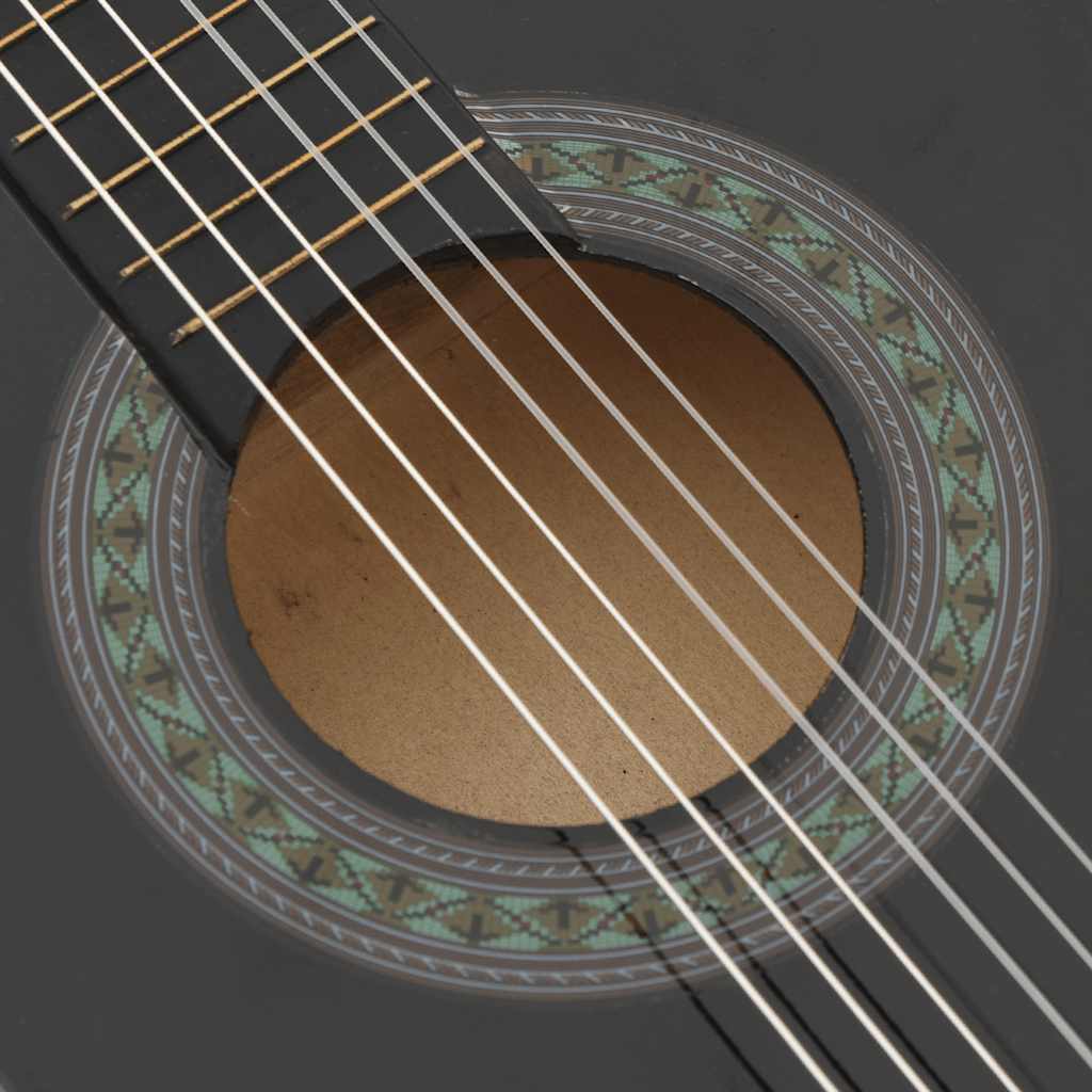Klasična gitara za početnike i djecu crna 1/2 34"