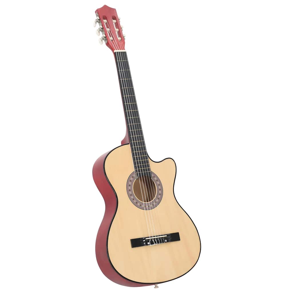 Akustična gitara Western s prorezom i 6 žica 38 " od drva lipe