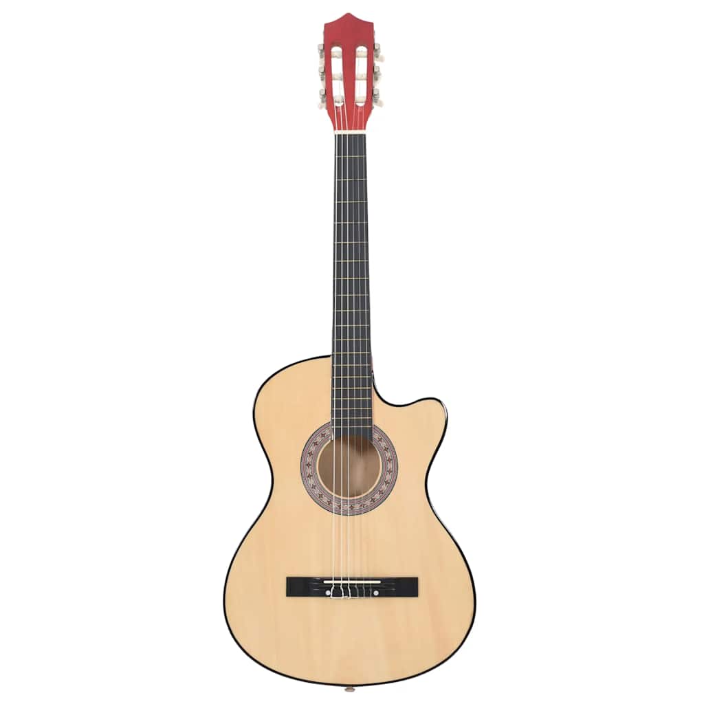 Akustična gitara Western s prorezom i 6 žica 38 " od drva lipe