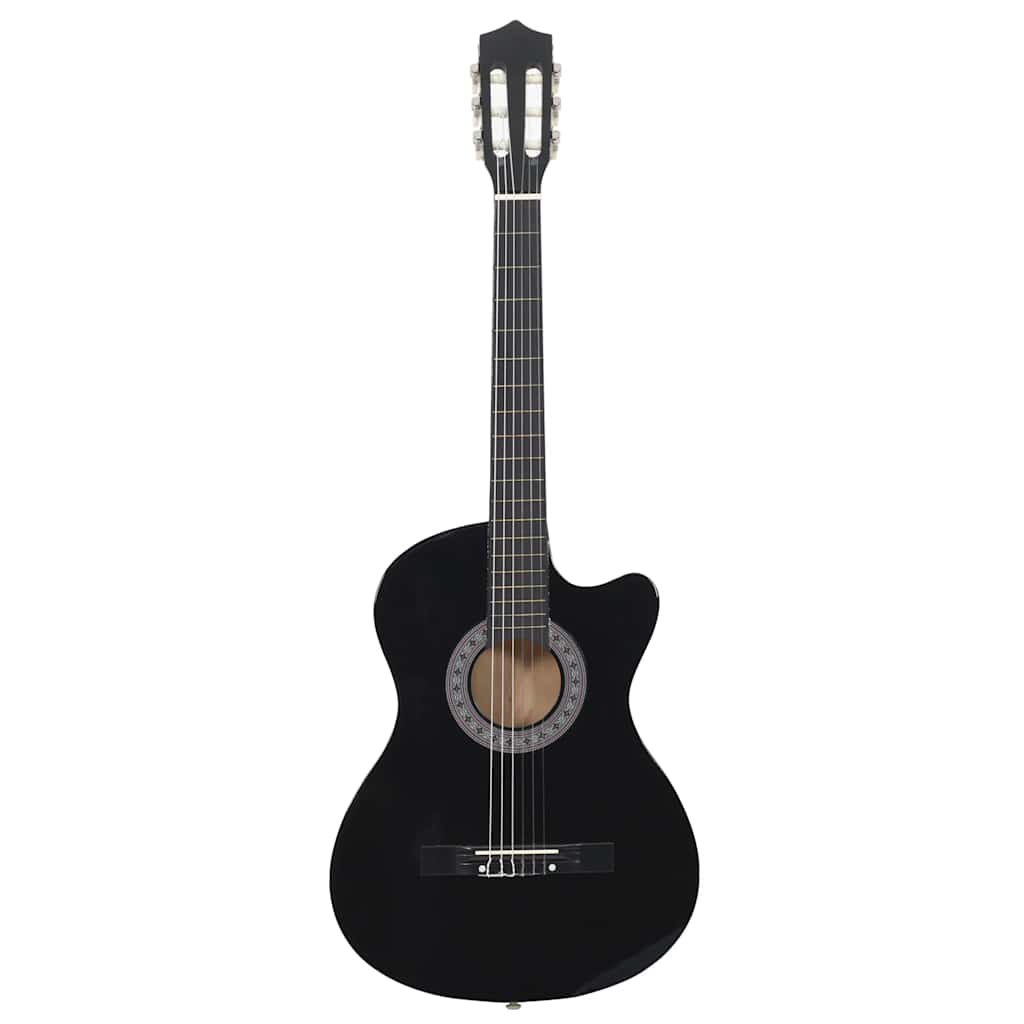 Klasična gitara Western s prorezom i 6 žica crna 38 "