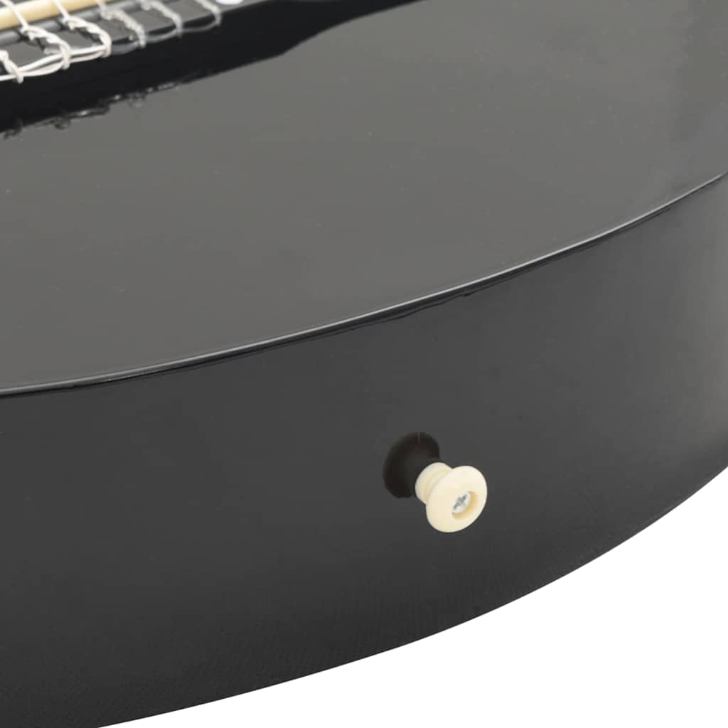 Klasična gitara Western s prorezom i 6 žica crna 38 "