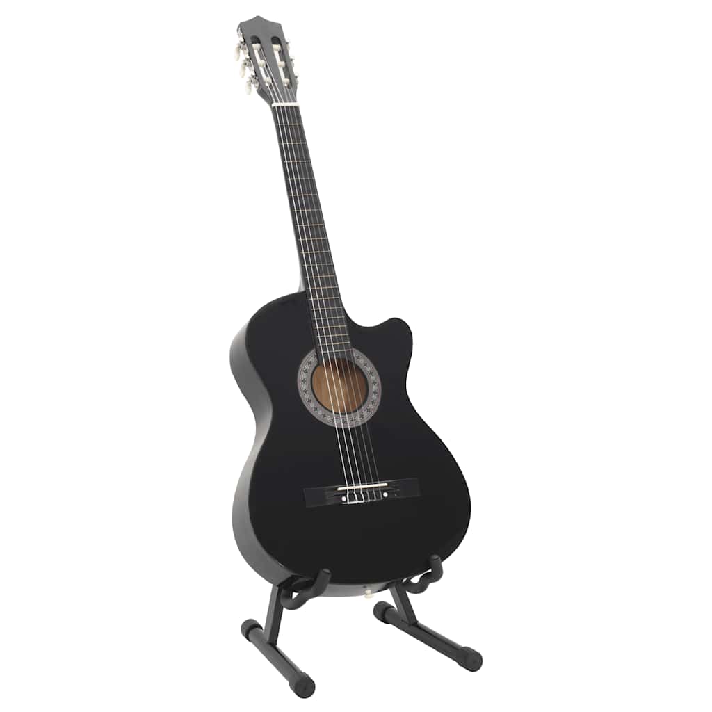 12-dijelni set klasične gitare Western sa 6 žica crni 38 "