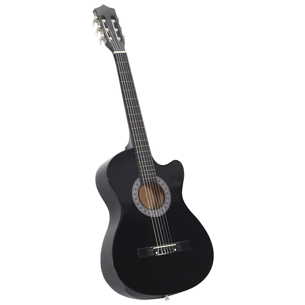 12-dijelni set klasične gitare Western sa 6 žica crni 38 "