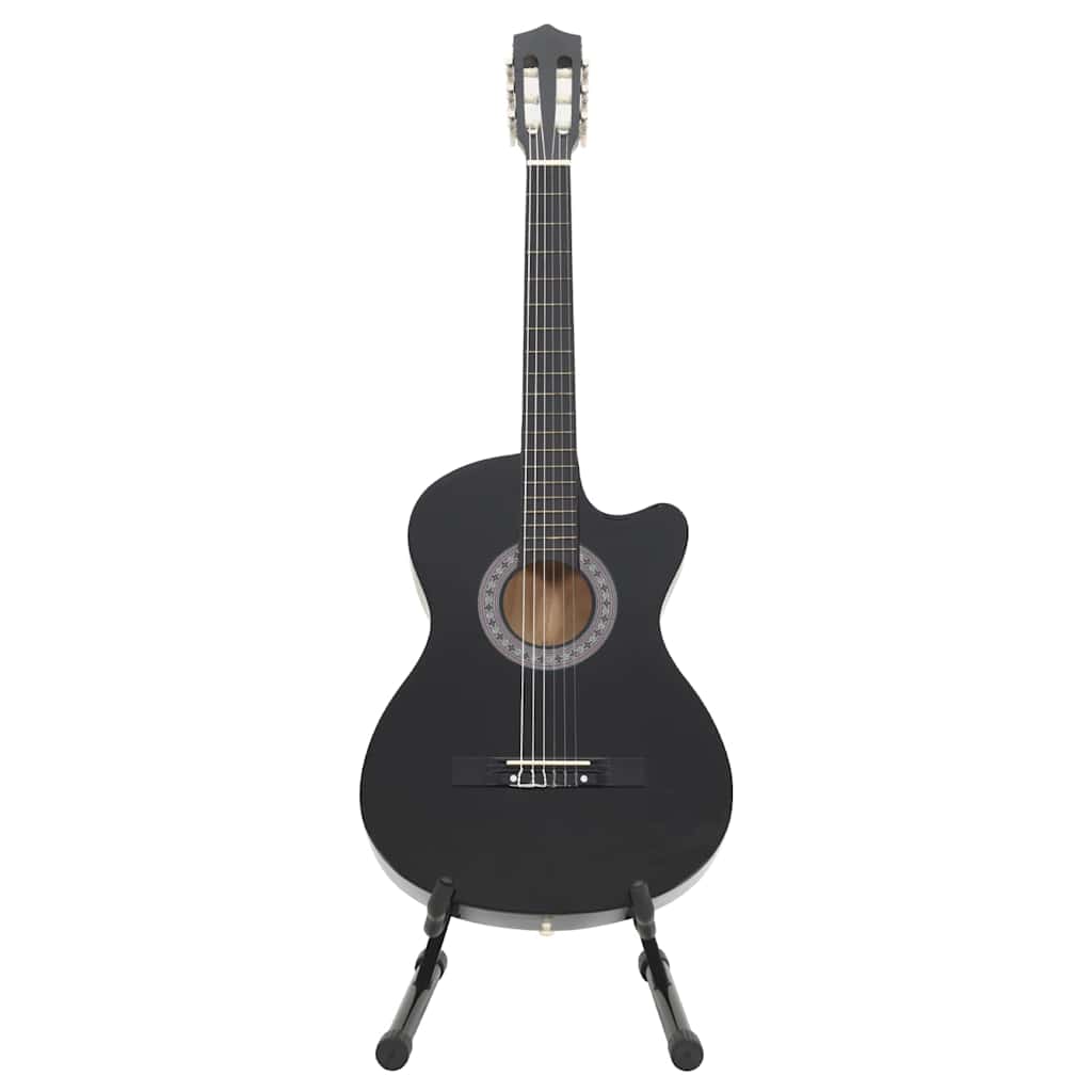 12-dijelni set klasične gitare Western sa 6 žica crni 38 "