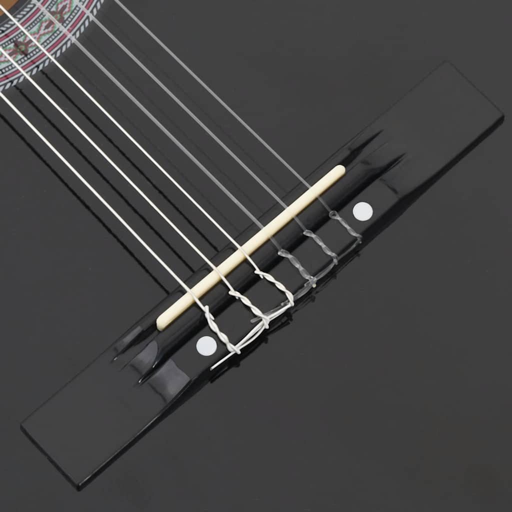 12-dijelni set klasične gitare Western sa 6 žica crni 38 "
