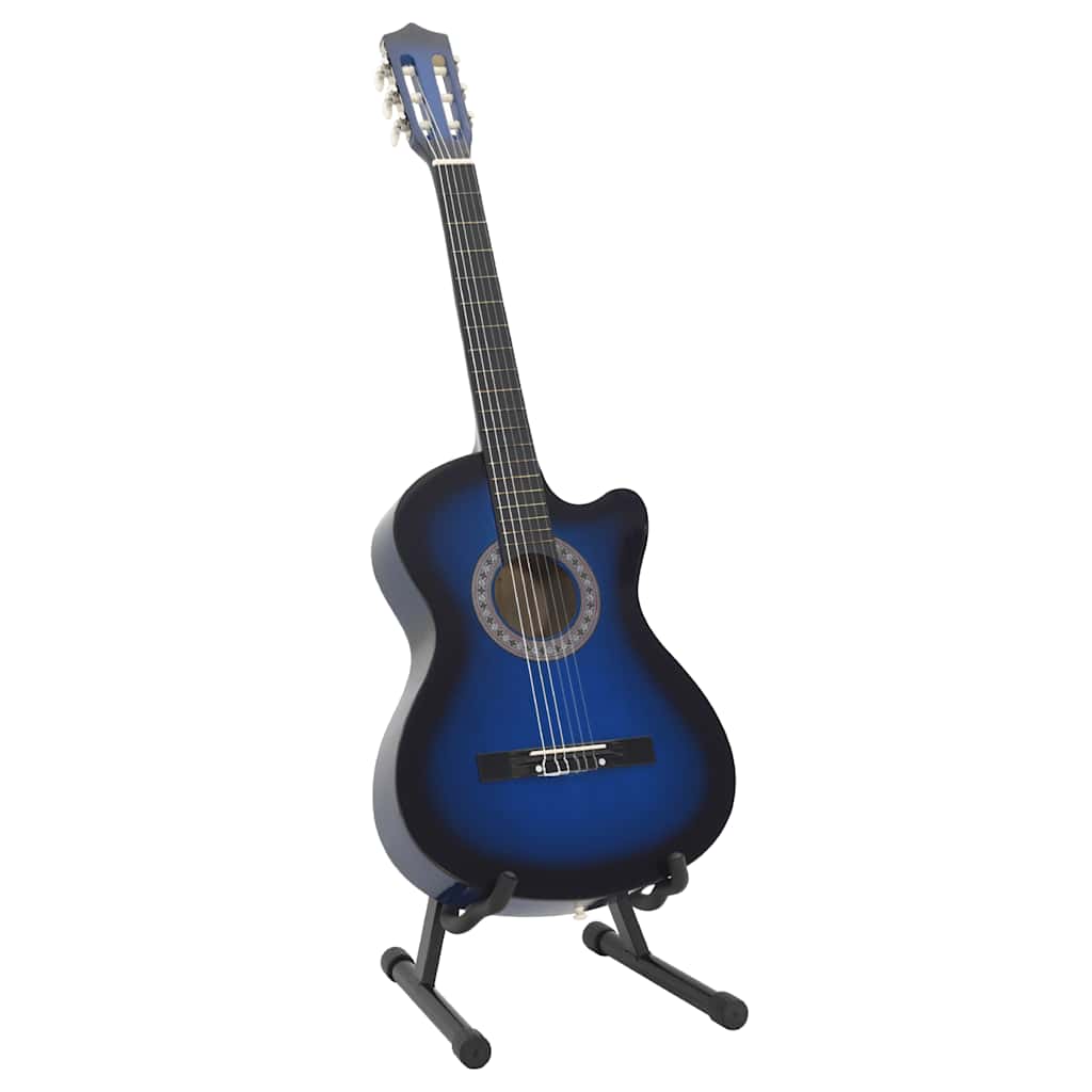 12-dijelni set klasične gitare Western sa 6 žica plavi 38 "