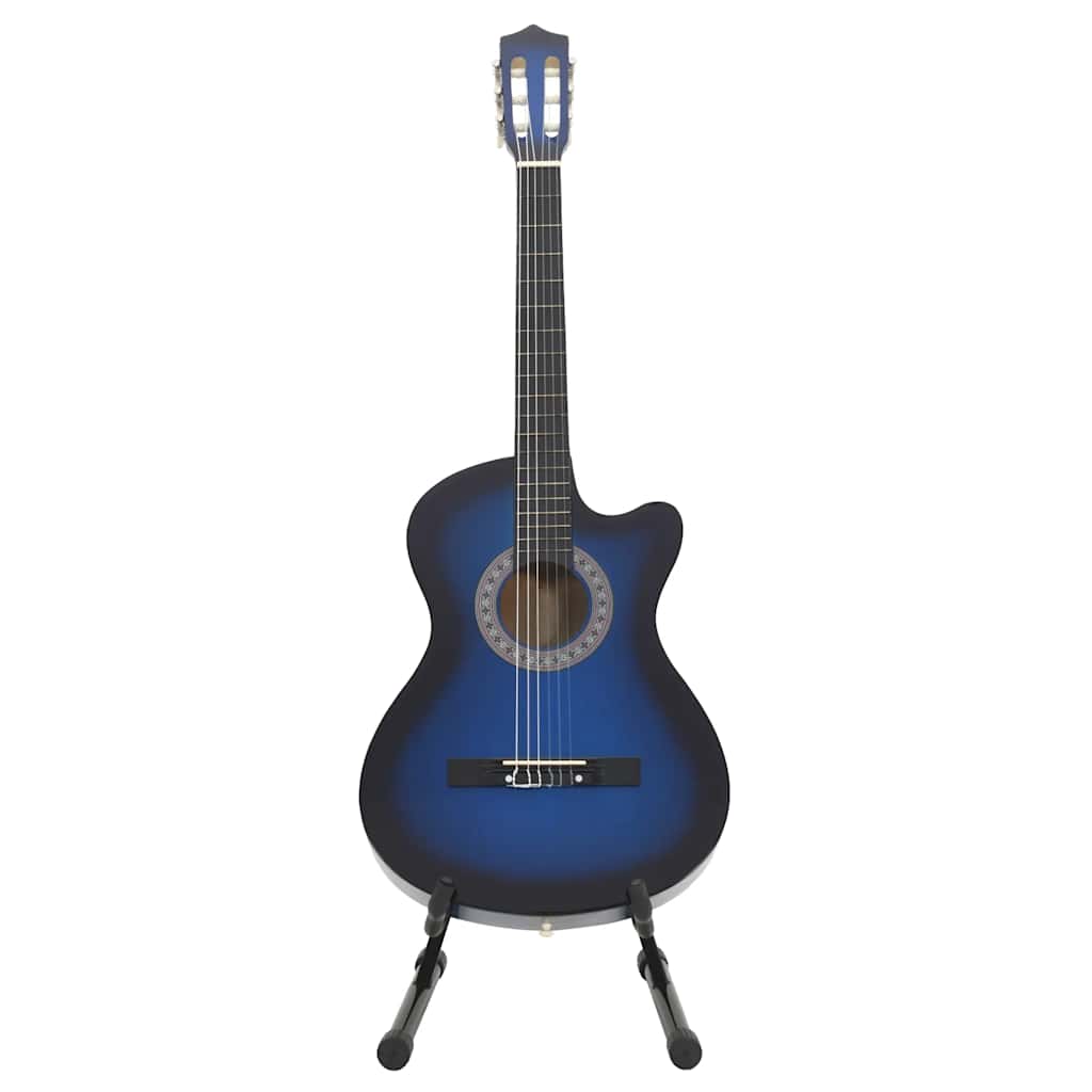 12-dijelni set klasične gitare Western sa 6 žica plavi 38 "