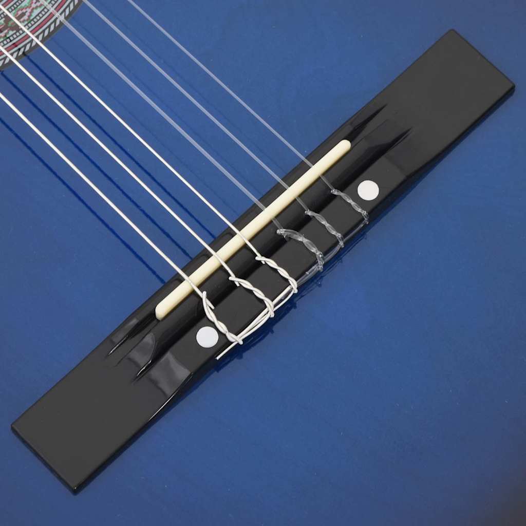 12-dijelni set klasične gitare Western sa 6 žica plavi 38 "