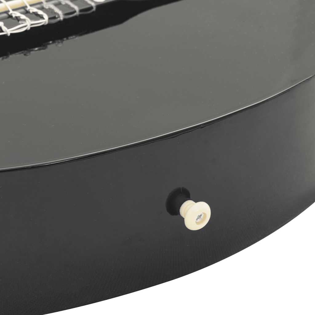 Klasična gitara Western s ujednačivačem i 6 žica crna