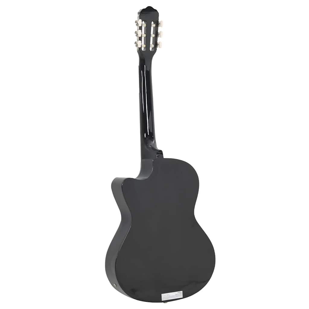 12-dijelni set gitare Western s ujednačivačem i 6 žica crni