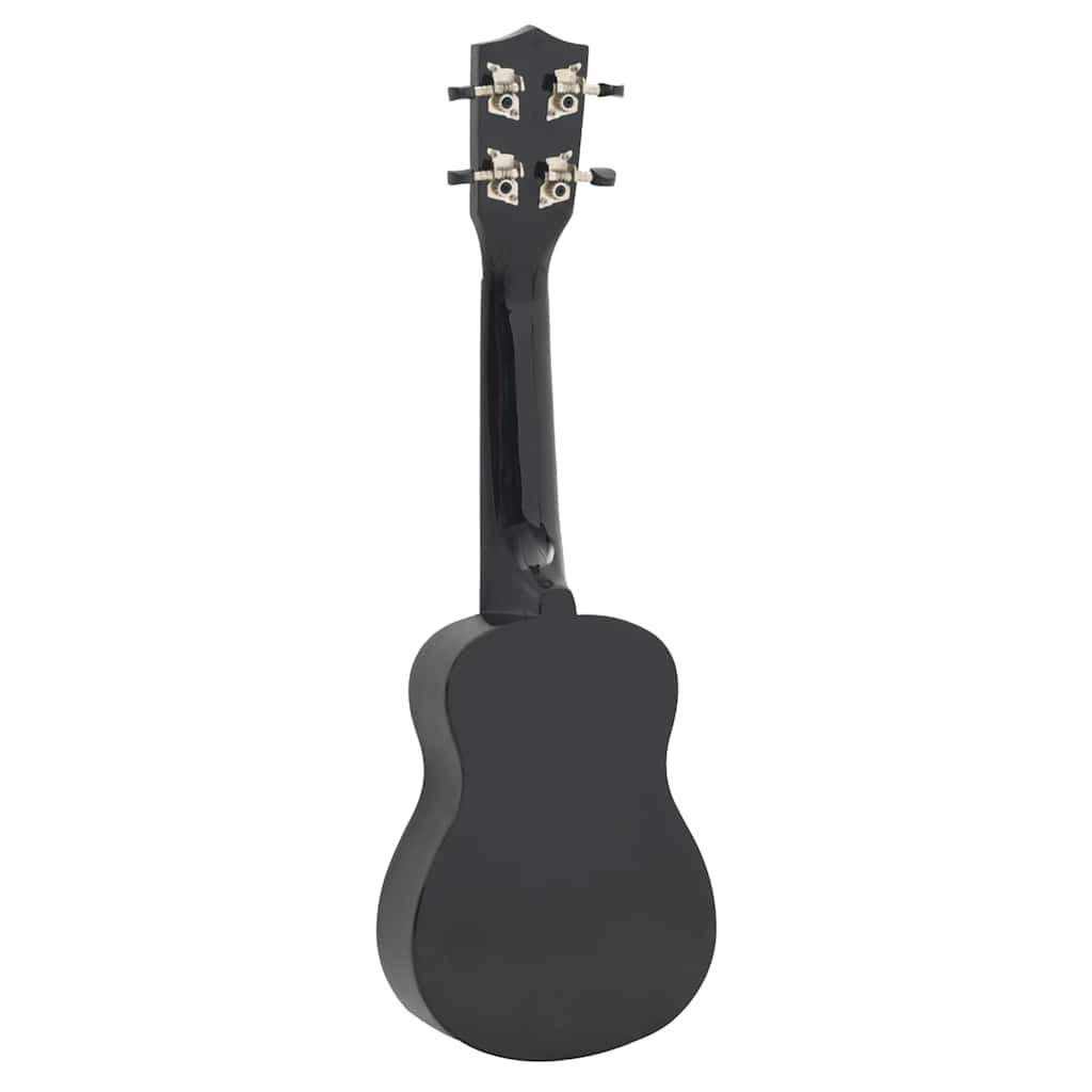 Set dječjeg ukulelea Soprano s torbom crni 21 "