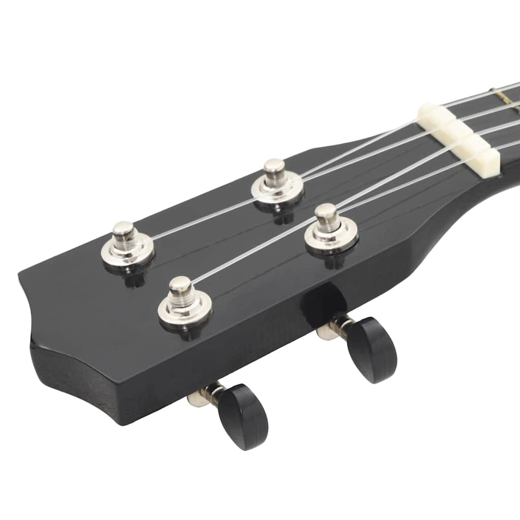 Set dječjeg ukulelea Soprano s torbom crni 21 "