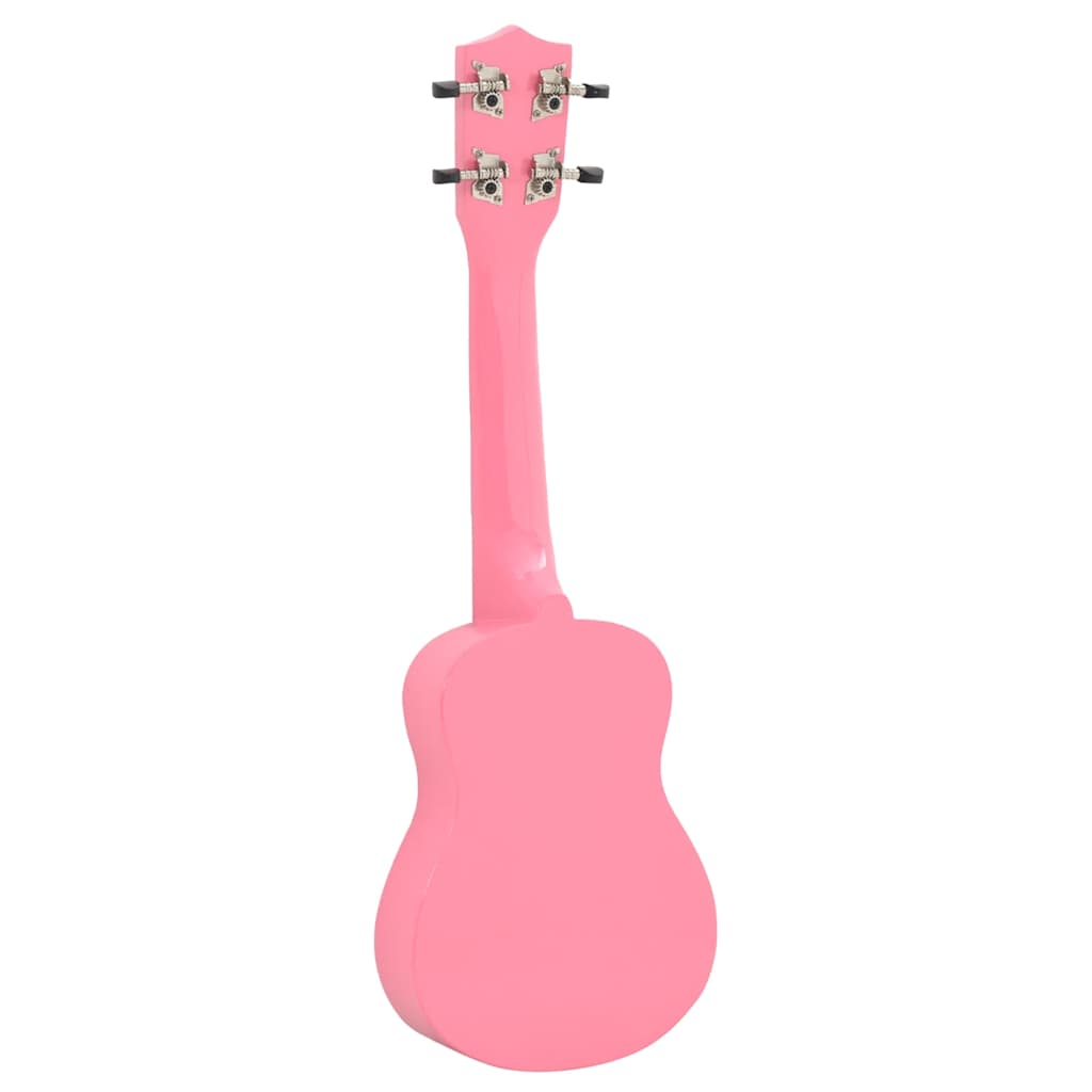 Set dječjeg ukulelea Soprano s torbom ružičasti 21 "