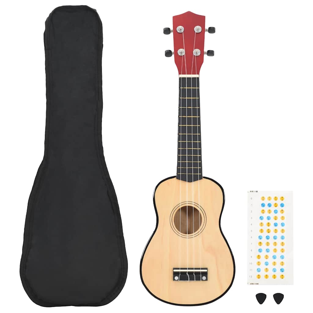 Set ukulelea Soprano s futrolom za djecu Natural 23 "