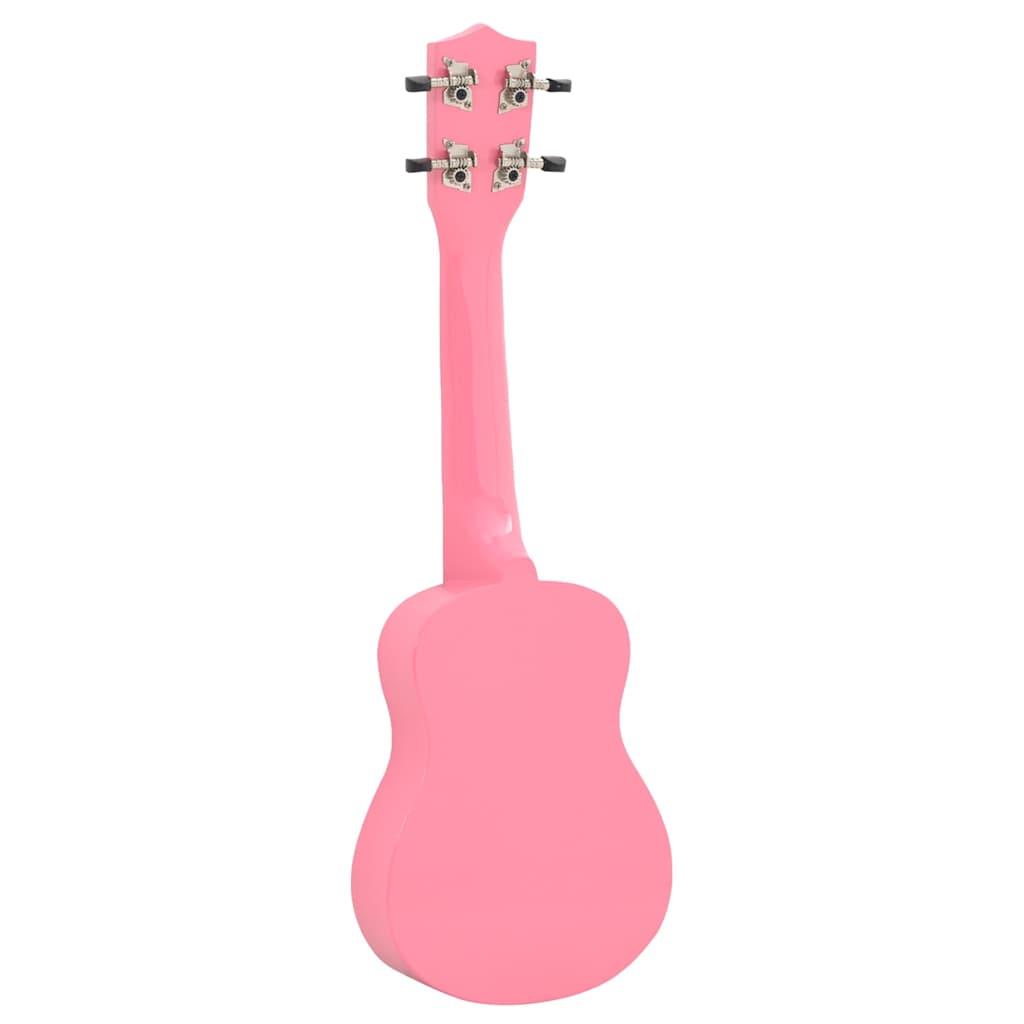 Set dječjeg ukulelea Soprano s torbom ružičasti 23 "