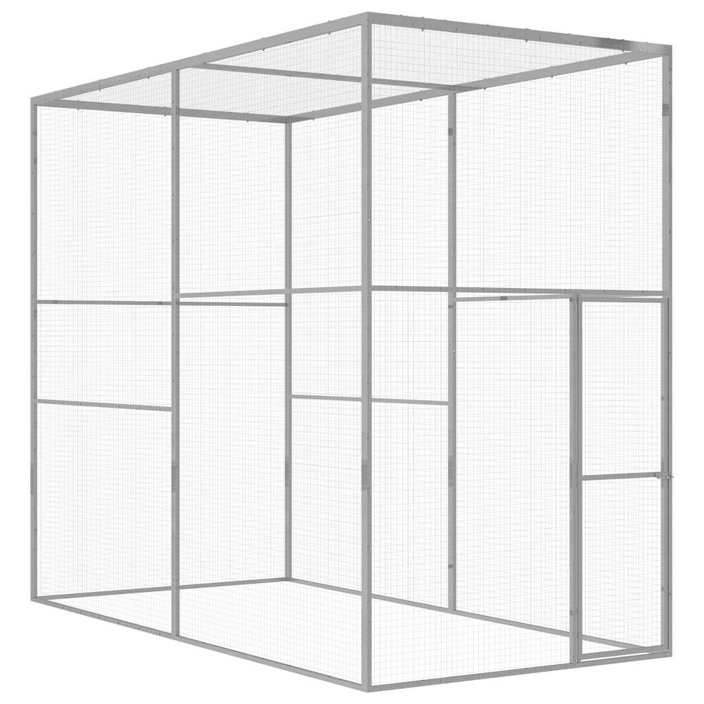 Kavez za mačke 3 x 1,5 x 2,5 m od pocinčanog čelika