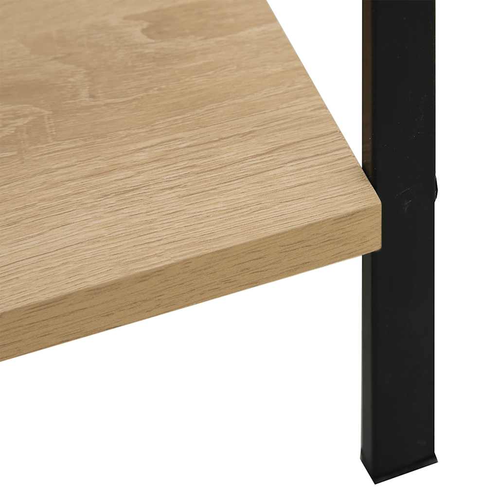 Police za knjige s 3 razine boja hrasta 60x27,6x90,5 cm drvene