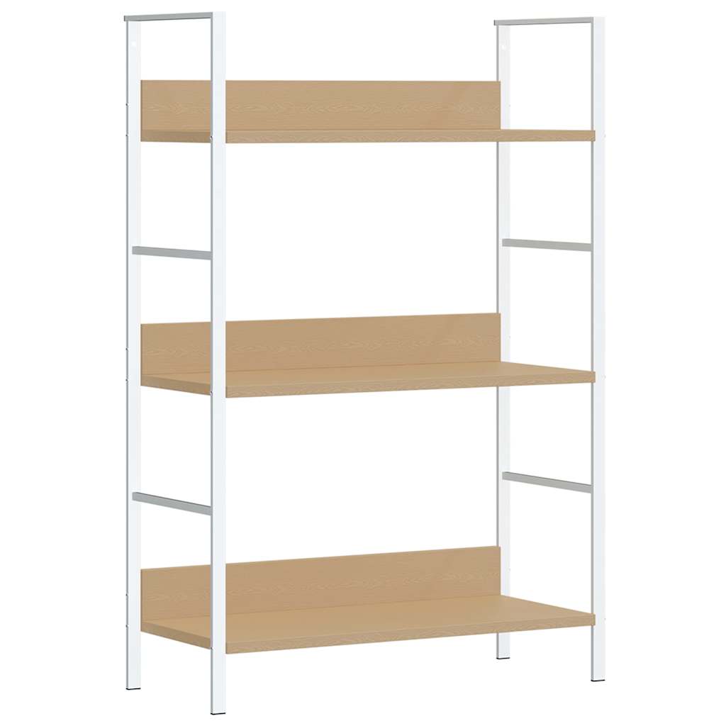 Police za knjige s 3 razine boja hrasta 60x27,6x90,5 cm drvene