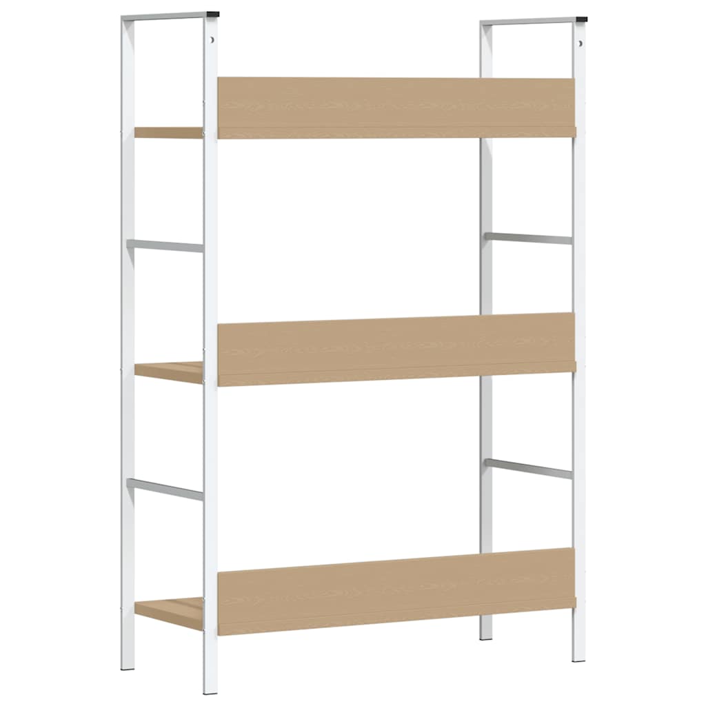 Police za knjige s 3 razine boja hrasta 60x27,6x90,5 cm drvene