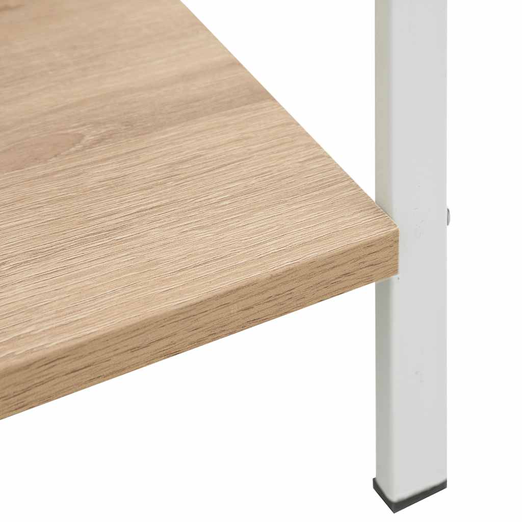 Police za knjige s 3 razine boja hrasta 60x27,6x90,5 cm drvene