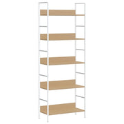 Police za knjige s 5 razina boja hrasta 60x27,6x158,5 cm drvene
