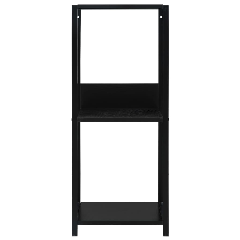 Male ravne police za knjige crne 33,5 x 39,6 x 79,7 cm drvene