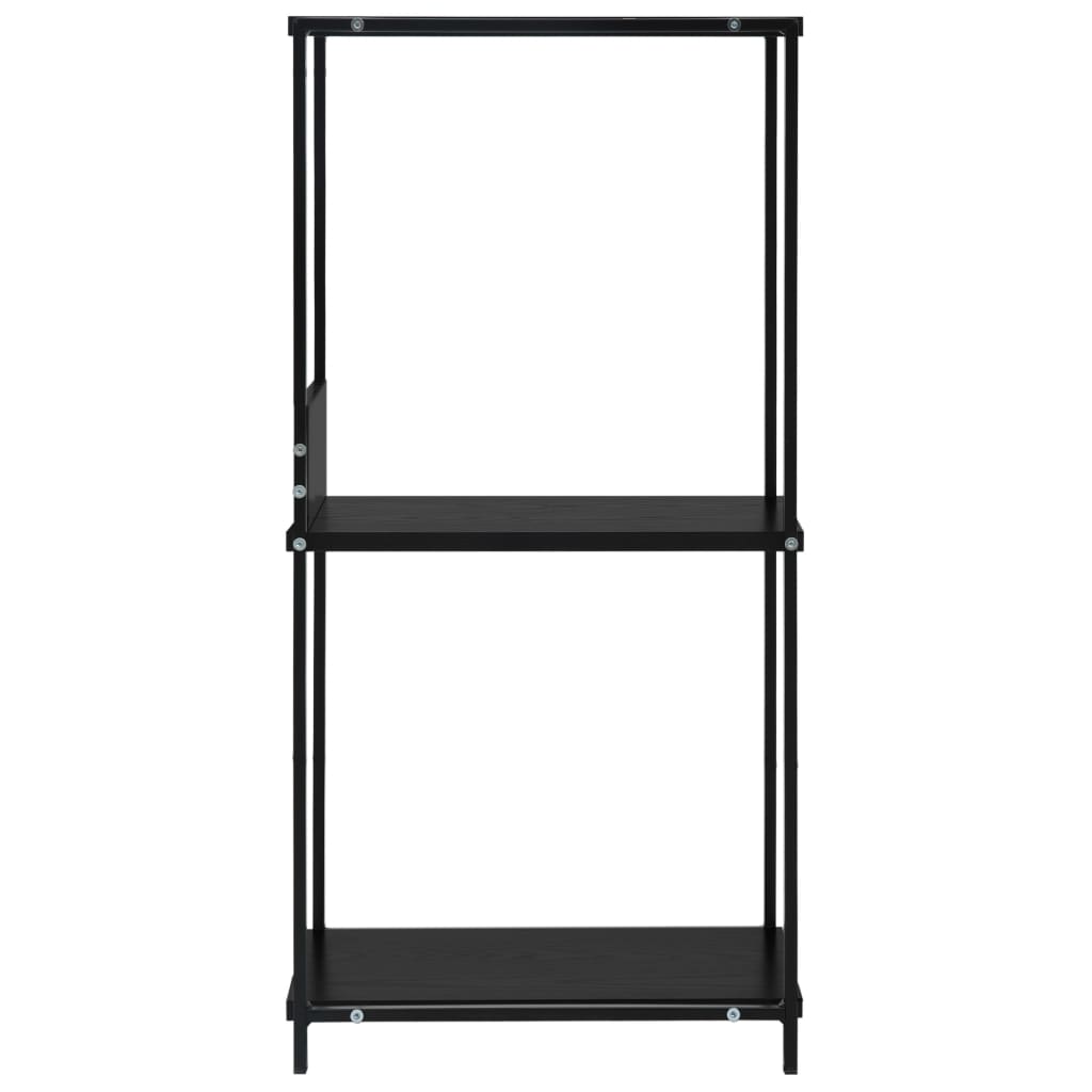 Male ravne police za knjige crne 33,5 x 39,6 x 79,7 cm drvene