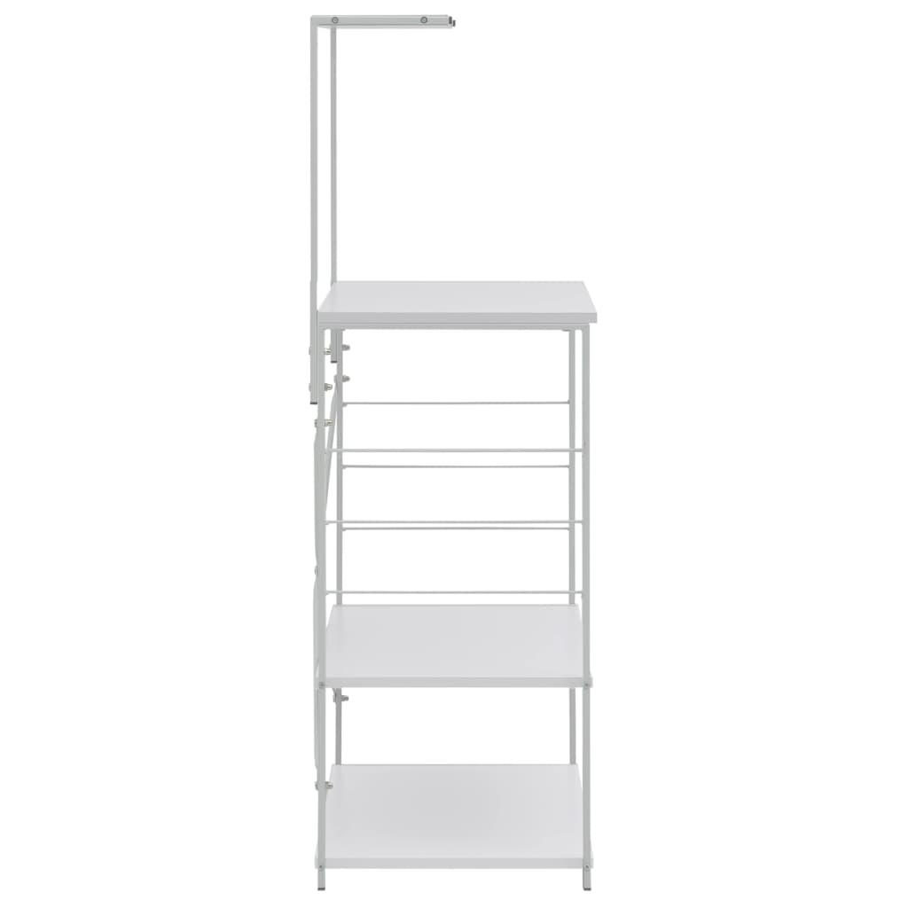 Ormarić za mikrovalnu pećnicu bijeli 60 x 39,6 x 123 cm drveni