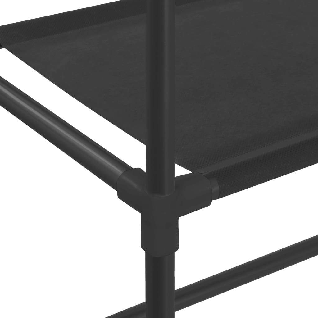 Stalak za pohranu iznad perilice 3 razine crni 69 x 28 x 169 cm